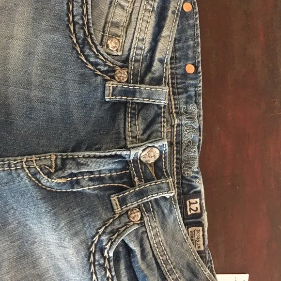 Miss Me girls bermuda shorts beautiful embellished pockets - Picture 8 of 11